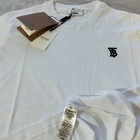 Burberry мъжка тениска фланелка блуза бяла 100% памук у имат унисекс , снимка 11 - Тениски - 40353254