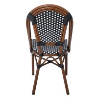 Стол трапезен PARIS Chair Alu Walnut/Wicker , снимка 3 - Столове - 44057663