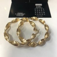 Златни обеци 14 карата , снимка 3 - Обеци - 36997030
