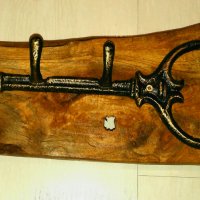 Закачалка от дърво (дървена закачалка) за механа в битов / винтидж стил, снимка 3 - Декорация за дома - 28831698