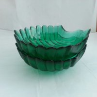 купички цветно зелено стъкло , снимка 9 - Антикварни и старинни предмети - 27472839