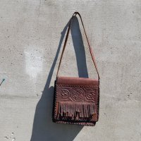 Стара дамска кожена чанта #9, снимка 1 - Антикварни и старинни предмети - 36812832