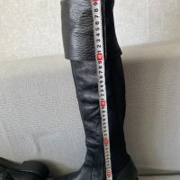 Дълги ботуши чизми GIANNI естествена кожа, снимка 7 - Дамски ботуши - 43241470
