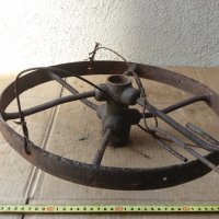 ковано колело от файтон, каруца - направено на полюлей, снимка 3 - Антикварни и старинни предмети - 39259809
