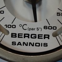 биметален термометър Berger Sannois ф115mm, +100/+600°C, L-250mm, снимка 3 - Резервни части за машини - 37082562
