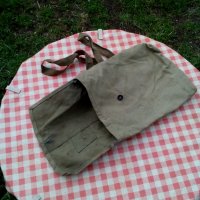 Стара брезентова чанта #5, снимка 7 - Антикварни и старинни предмети - 28731414