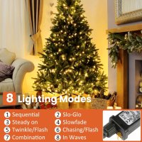 GARITE Коледни светлини за елха, 2 м x 16Line 400LEDs, топло бяло, снимка 2 - Декорация за дома - 43142132