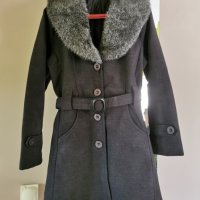 Дамско палто със сваляща се яка, снимка 3 - Палта, манта - 43976094