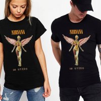  Рок тениска Nirvana Дамски и Мъжки 7 модела, снимка 2 - Тениски - 28247290