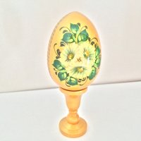 Великденско яйце, дървено №1 - златисто, снимка 4 - Декорация за дома - 38194686