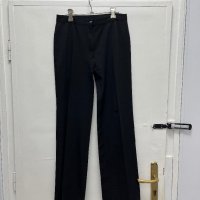 Дамски черен панталон с широки крачоли, снимка 5 - Панталони - 43712813