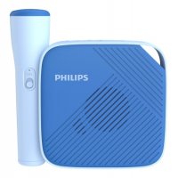 Тонколона Блутут безжична + микрофон Philips TAS4405N/00 3W Синя със слот за SD карта, снимка 1 - Bluetooth тонколони - 34931970