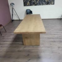 Голяма трапезна борова дървена маса за 8 - 10 човека, снимка 8 - Маси - 43171466
