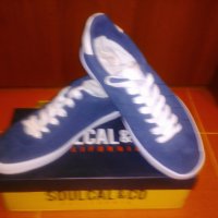 Леки и комфортни спортни маратонки в синьо от естествен велур  SoulCal,внос от Англия, снимка 2 - Маратонки - 28203878