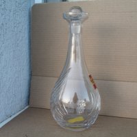 Немско кристално шише за алкохол, снимка 1 - Антикварни и старинни предмети - 43573477