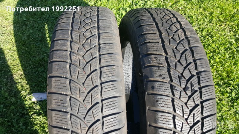 2бр. зимни гуми Firestone WinterHawk3 165/65R15. 6 мм дълбочина на шарката. DOT 3717. Цената е за 2б, снимка 1