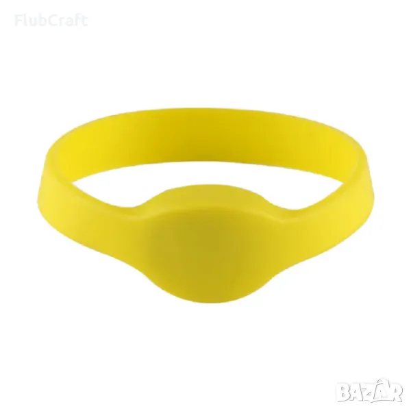 Силиконова NFC гривна – Жълта, снимка 1