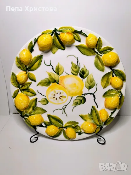 Плато от италианска 3Д керамика Bassano., снимка 1