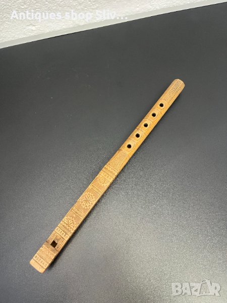 Ръчно резбована дървена флейта. №4908, снимка 1