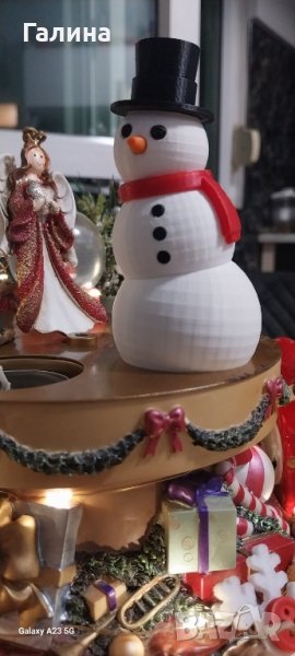 Декоративен снежен човек, снимка 1