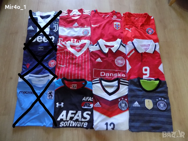 футболни тениски denmark germany bayern norge az alkmaar fc midtjylland екип блуза оригинал adidas, снимка 1
