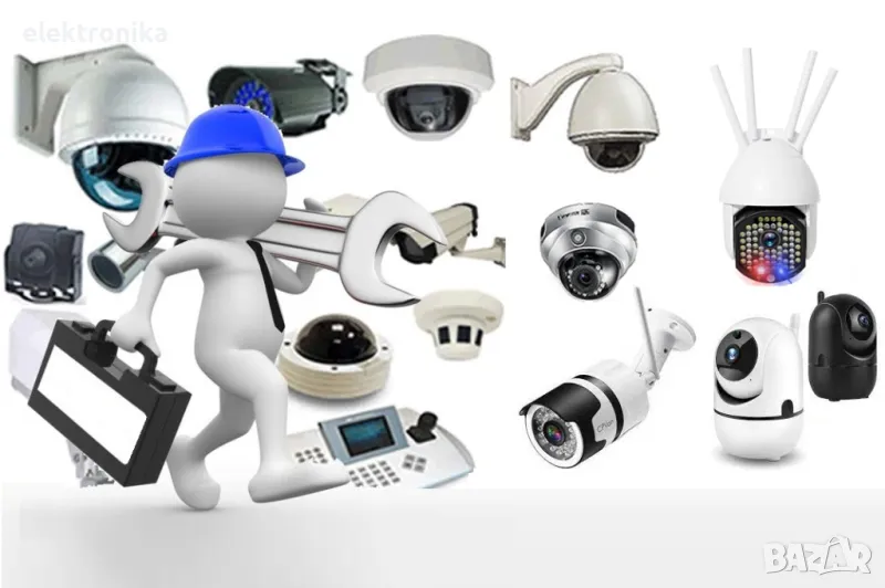Монтаж на видеонаблюдение, на камери, на DVR-и , настройка, поддръжка, снимка 1