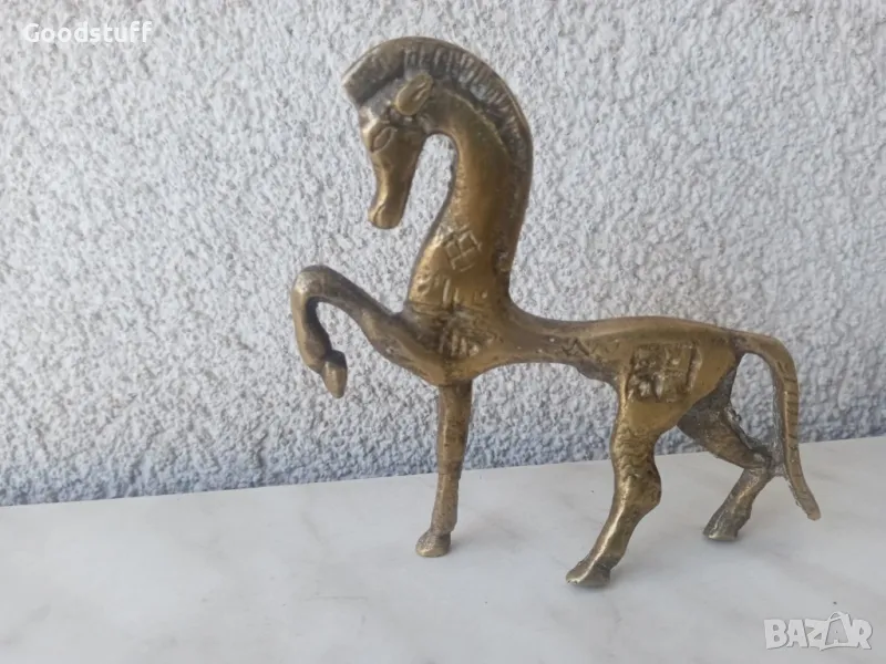 Кон, бронз, рядък,фигура, статуетка, етруски,винтидж, снимка 1