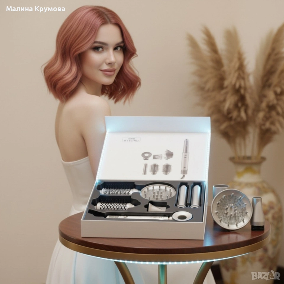 Мултифункционален сешоар и стилизатор за коса S&R Styling SD-988 – професионален резултат у дома, снимка 1