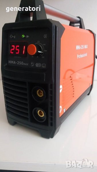 250 Ампера - инверторен Електрожен PROFESSIONAL 250А-MAX, снимка 1