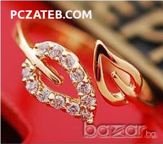 Пръстен "Нежен лист 2", снимка 1