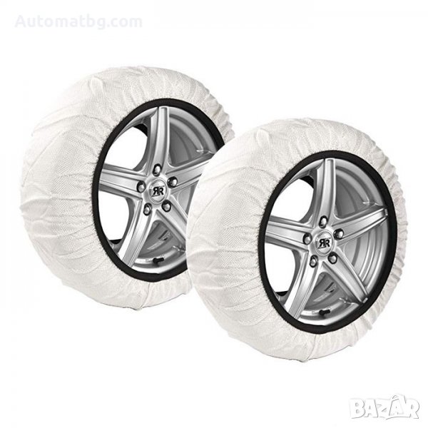 Комплект текстилни вериги Automat, XS, 2бр, Бял, снимка 1