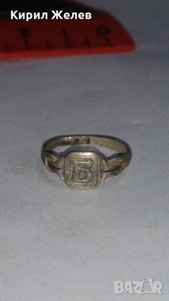 Стар пръстен уникат над стогодишен сачан - 59871, снимка 1
