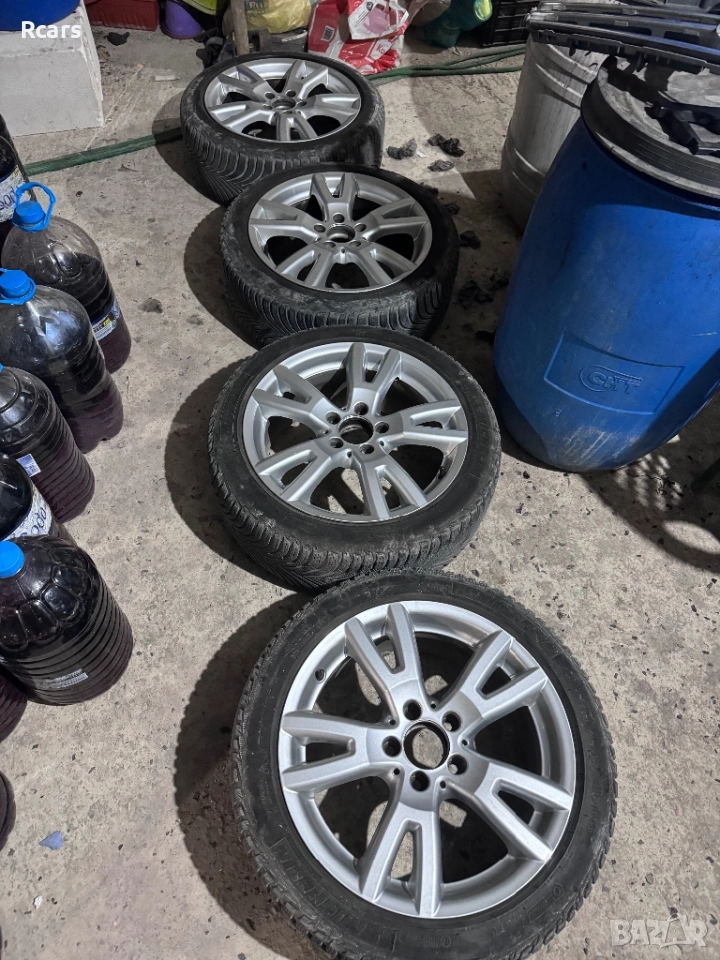 Оригинални джанти мерцедес  R17/ЕТ47/7.5J/112/66.6 с подарък всесезонни гуми мишелин, снимка 1