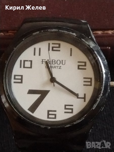 Мъжки часовник FABOU QUARTZ с силиконова каишка интересен модел 42541, снимка 1