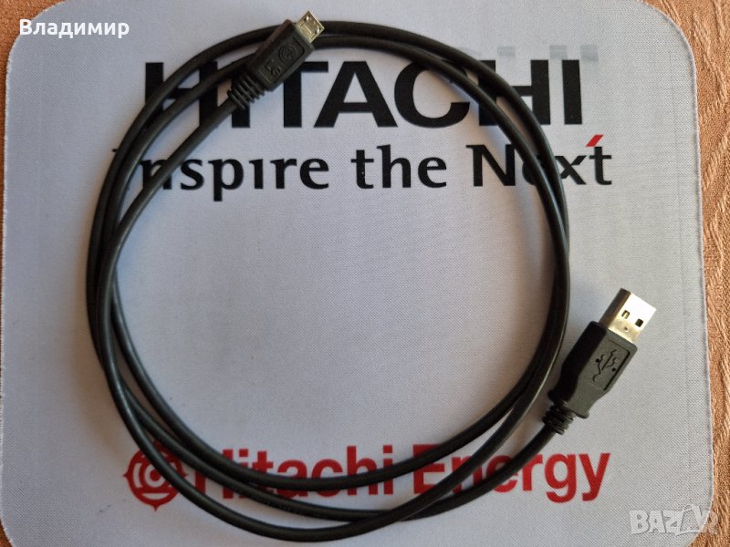 Кабел LG micro USB, черен, снимка 1