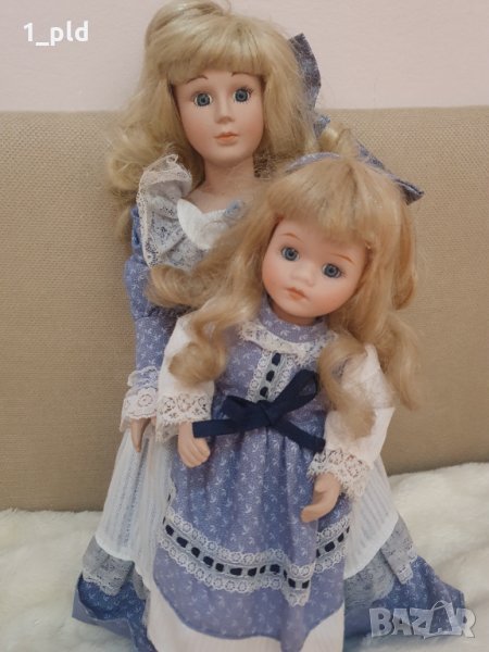 Порцеланови кукли мама и дъщеричка, снимка 1