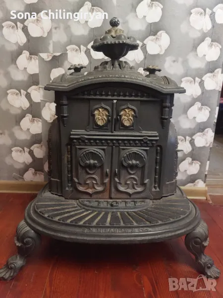 Старинна антична печка, снимка 1