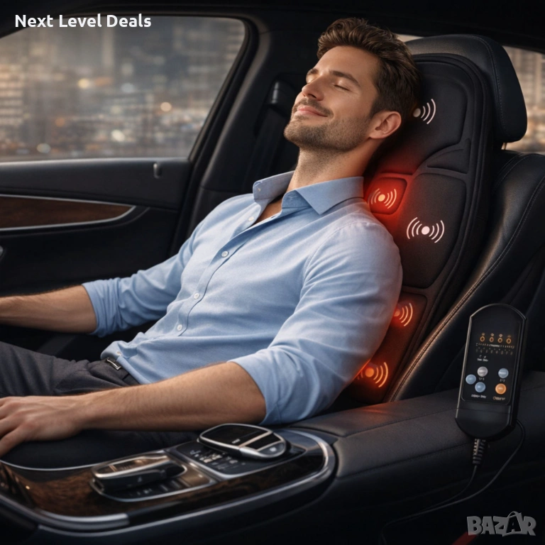 🔥 Масажна седалка с подгряване – комфорт и облекчение всеки ден, снимка 1