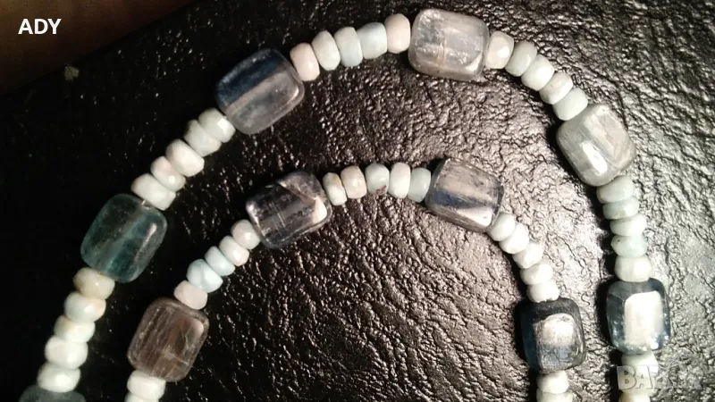 ЕСТЕСТВЕН ЛАРИМАР + КИАНИТ - КОЛИЕ / ГЕРДАН, снимка 1