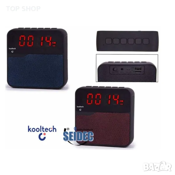 Kooltech 018833 Bluetooth радио часовникс будилник, снимка 1