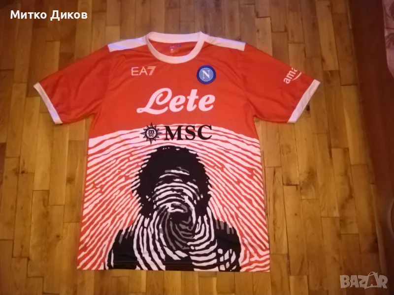 Футболна тениска на Наполи ЕА 7 специална 2021-2022 №10 Марадона размер Л, снимка 1