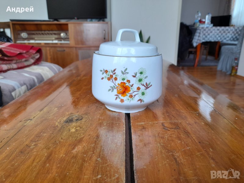 Стара порцеланова захарница #5, снимка 1