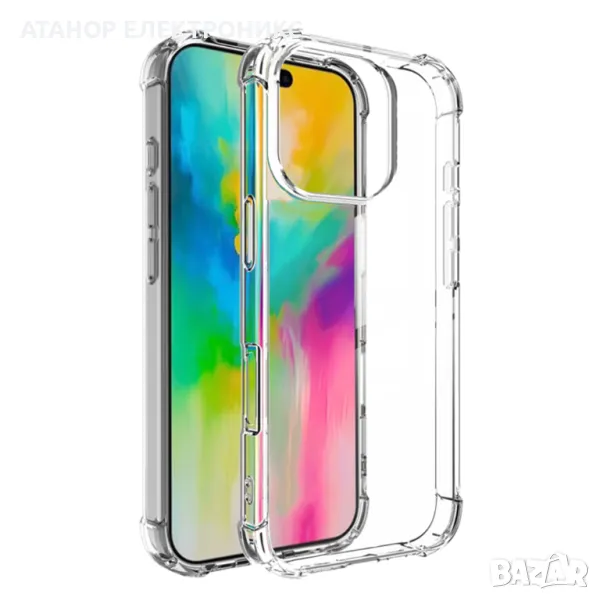 Прозрачен силикон калъф - iPhone 16 Pro Max , снимка 1