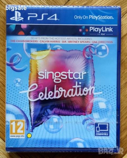 Запечатан диск SingStar Celebration PS4 Playstation 4 Плейстейшън, снимка 1