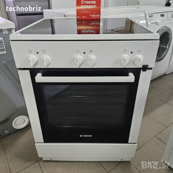 Немска свободностячка печка с керамичен плот Bosch - ГАРАНЦИЯ, снимка 1