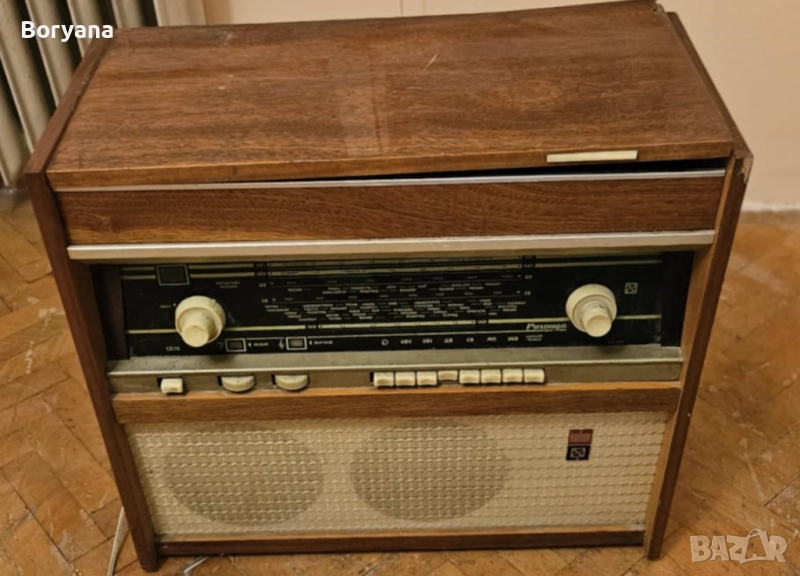 ретро радио с грамофон, снимка 1