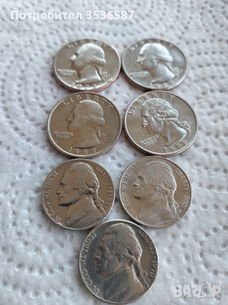Продавам Монети САЩ , снимка 1