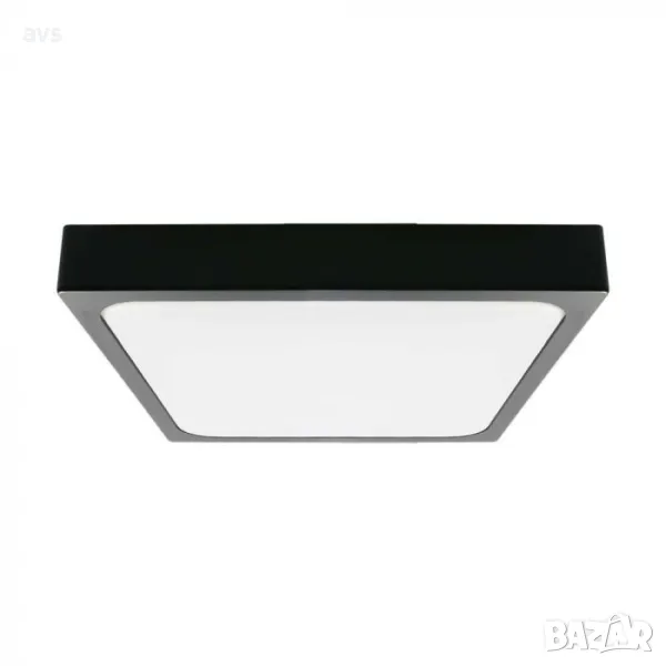 LED плафон квадратен 24W 6500K VT-8624 V-TAC черен, снимка 1