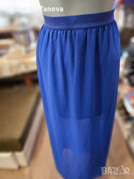 Дълга синя пола, снимка 1