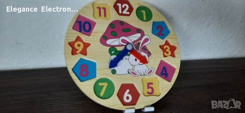 Детски часовник за учене на времето. , снимка 1